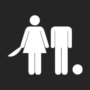 Sure, I'll decapitate men foolish enough to approach the unisex loo, but I'll be damn sure to wear a nice dress while doing it.
